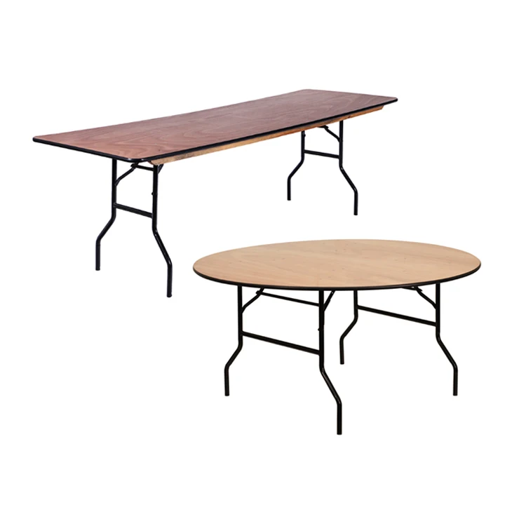 Оптовая продажа, высококачественный деревянный складной стол и стулья для ресторана, для свадьбы, вечеринки, банкета
