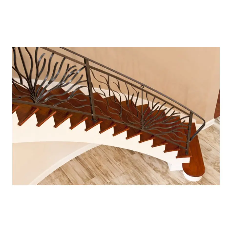 ACE Apartment Traditional Design Top Mounted Iron Wrought Balustrade Used In Stairs Or Balcony For Project