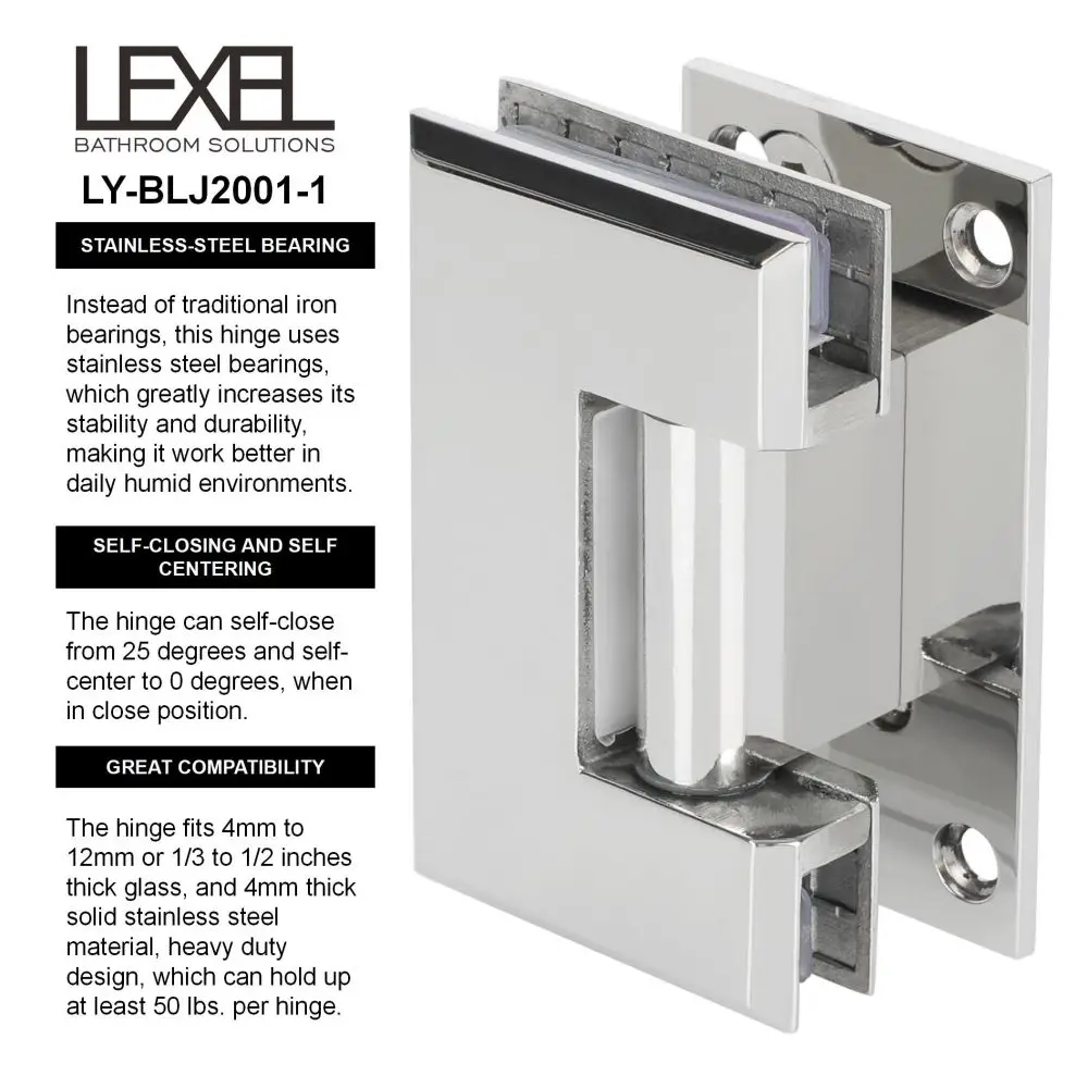 Heavy-Duty 90 Degree Wall-to-Glass Cupboard Showcase Cabinet Clamp 90 Degree Glass Shower Doors Hinge Door & Window Hinges