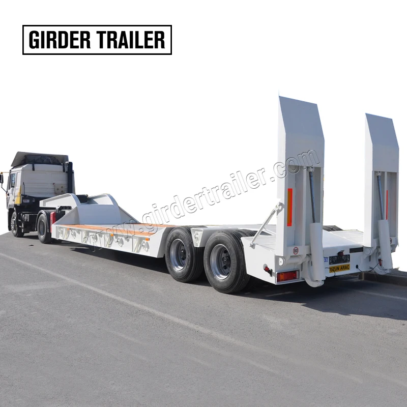 China brand new European standard ADR KH 2 axles 30 tons capacity lowbed low loader semi trailers for sale