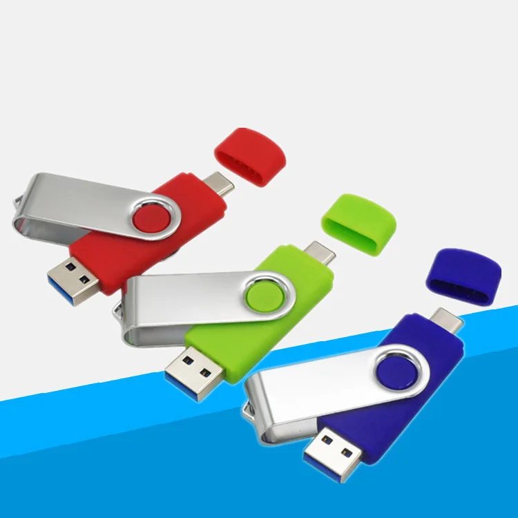 256GB High speed USB flash drive custom type-c 2 in 1 OTG usb flash drive U disk Usb Memory Stick