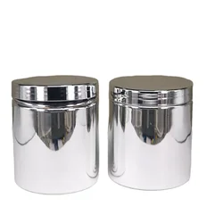 Plastic Protein Container Storage Pet food Round Jar wide mouth plastic jars