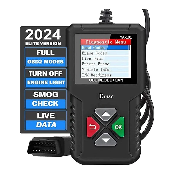 2024 вер. Сканер EDIAG OBD2 YA-101 автоматический считыватель кодов для проверки света двигателя Диагностический сканирующий инструмент всех автомобилей