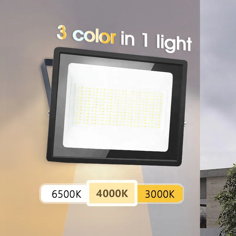Vertak New Stadium Basketball Court Dial code CCT LED Floodlight 10W-200W Spotlight with IP65 Rating and Reflector