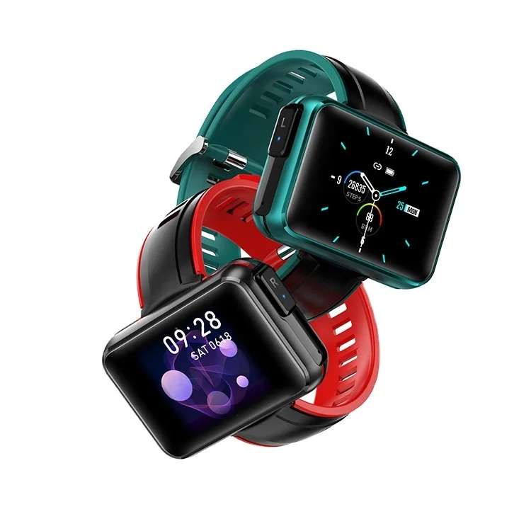 
Siri wake up 2in1 T91 Smart Bracelet BT Music Player HiFi 6D AI Voice Control BLE 5.0 IPS Screen Sport TWS Smart Bracelet 