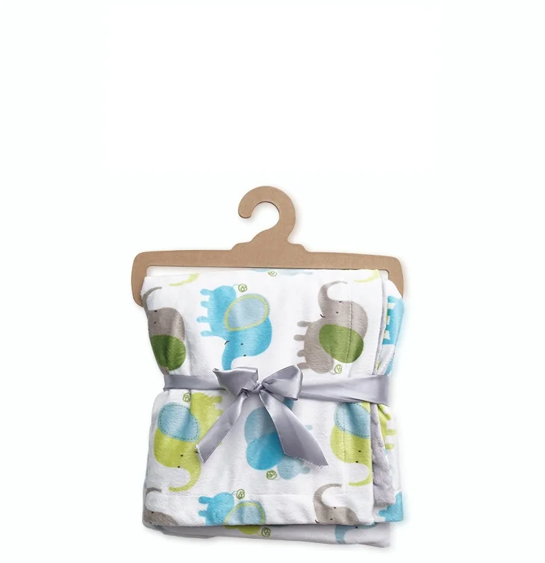 Soft plush double-layered minky dots warm baby blanket custom baby minky blanket