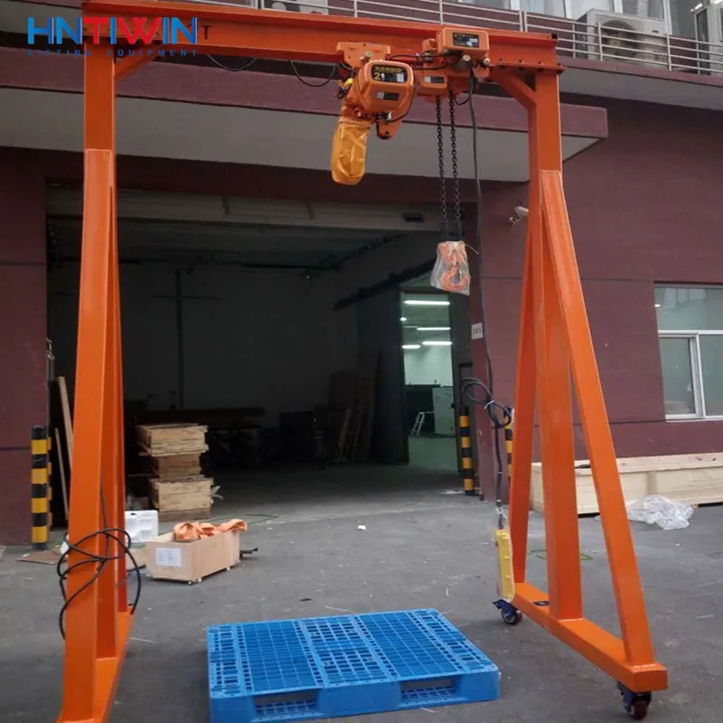 CE 360 degree rotation single girder 3t gantry crane price for sale