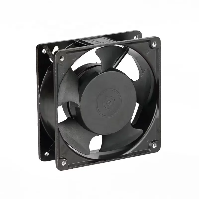 MEIXING GX12038  110V 220V 380V AC ball axial flow fan 120x120x38mm aluminum frame plastic blade cooling radiator fan