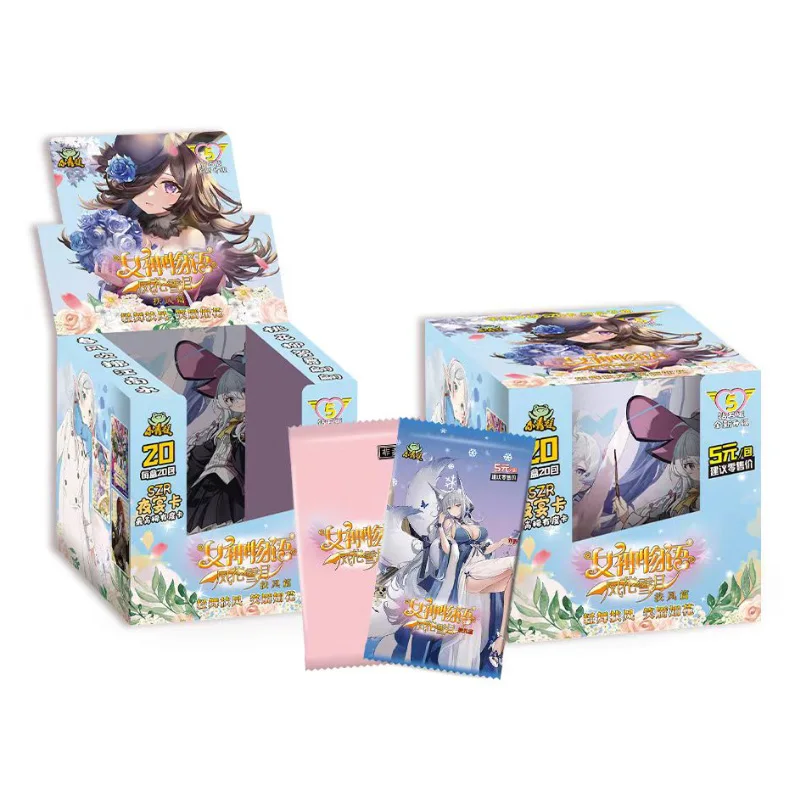 google japanese anime table Toys Family Goddess Story EVA PR Card Kid Birthday Gift Game 36/48 box wholesale Cards