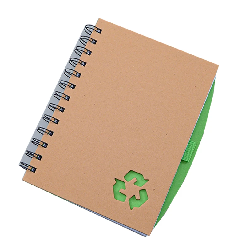 OEM Cheap Prices 70 Sheets Recycled Paper Cover Notebook School Supplies Composition Spiral Notebook