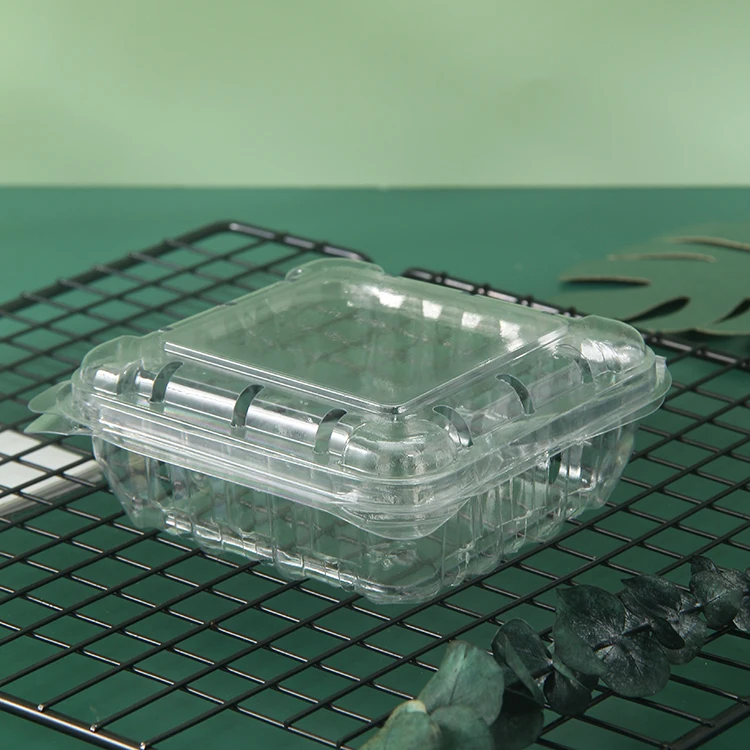 Disposable Food grade clear pet disposable salad fresh cut fruit plastic fruit container pet container plastic fruits