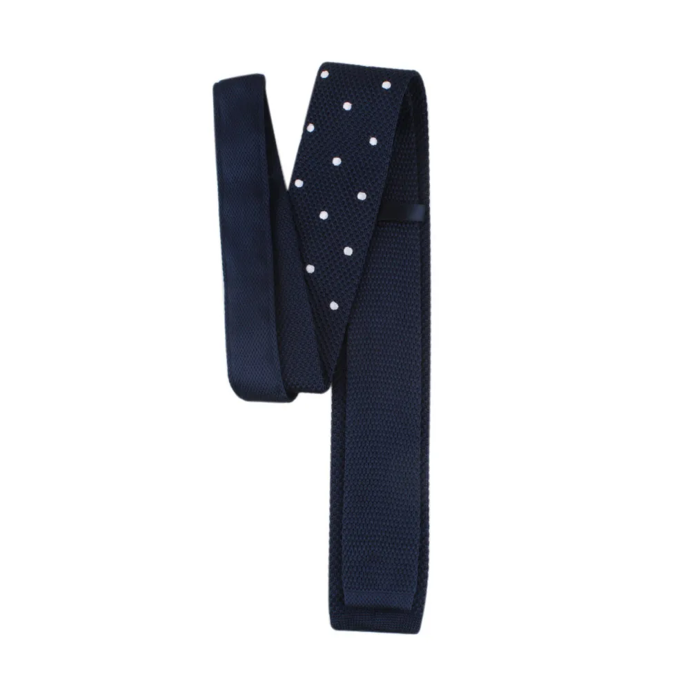 Men Knitted Knit Dot Ties Fashion Skinny Narrow Slim Neck Ties For Men Skinny Cravat