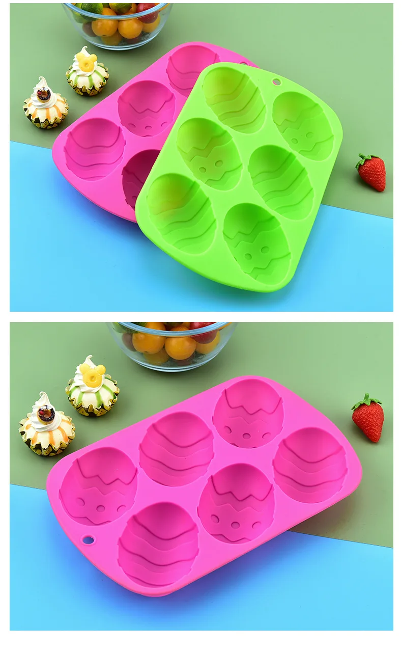 Qimeng Amazons Best Selling Products Kitchen Gadgets Silicon Mold For Cake Decoration Easter Egg Cake Mold
