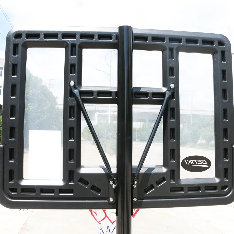 A-100321AL Wholesale Adjustable/Removable Outdoor 43' Backboard Basketball Stand Hoop Portable For Adult/Kids