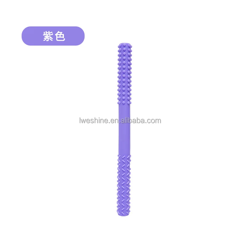 Hollow teething tubes baby silicone teethers chewy tube toys for baby 0-6 months baby teether