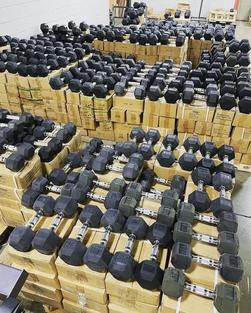 Gym Wholesale Logo hex dumbbel custom Fitness 5 Kg 10kg Equipment Cheap Rubber Hexagon Dumbbell