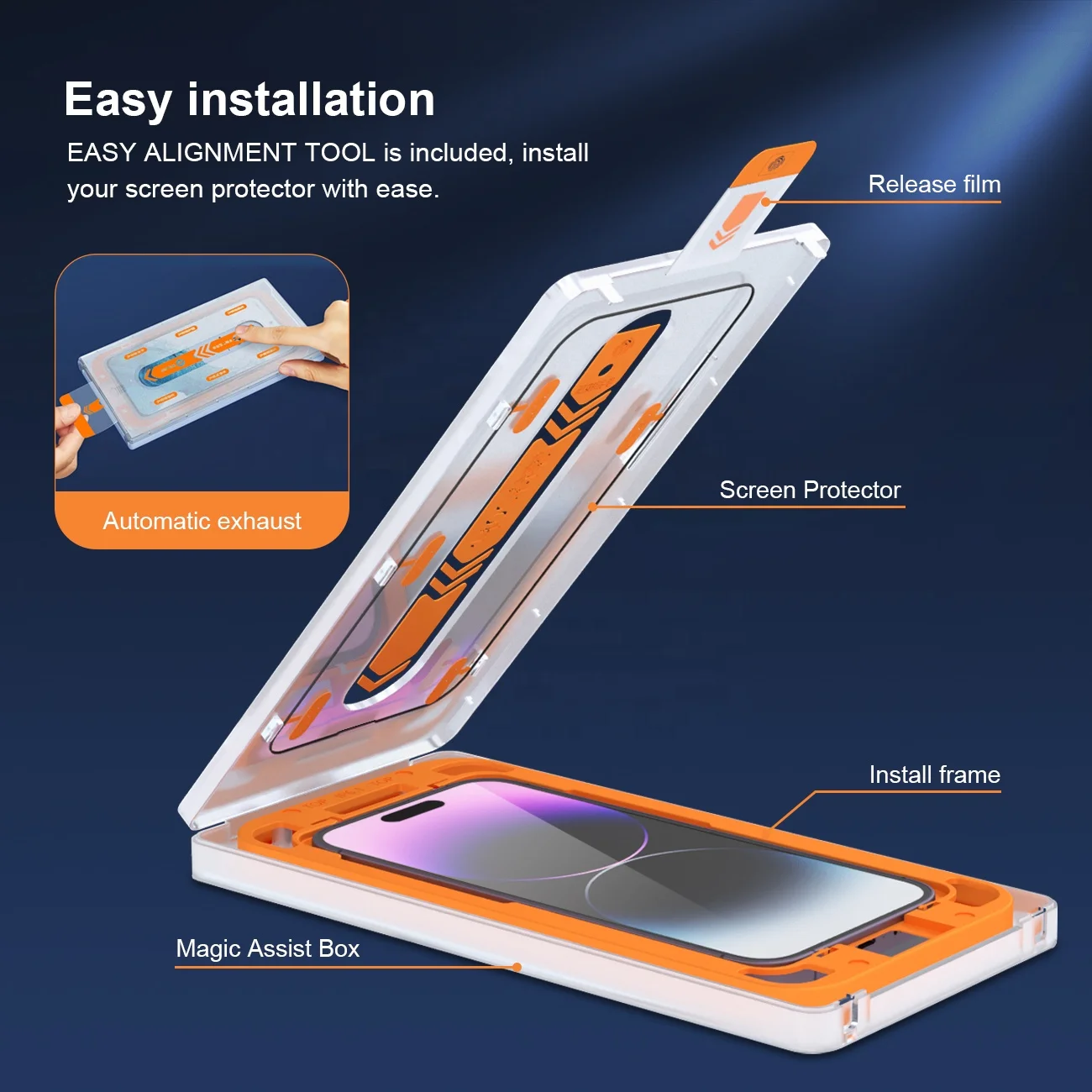9h explosion-proof mobile phone toughened film full glue tempered glass for iphone 14 13 12 11 xs max xr screen protector 3 pack