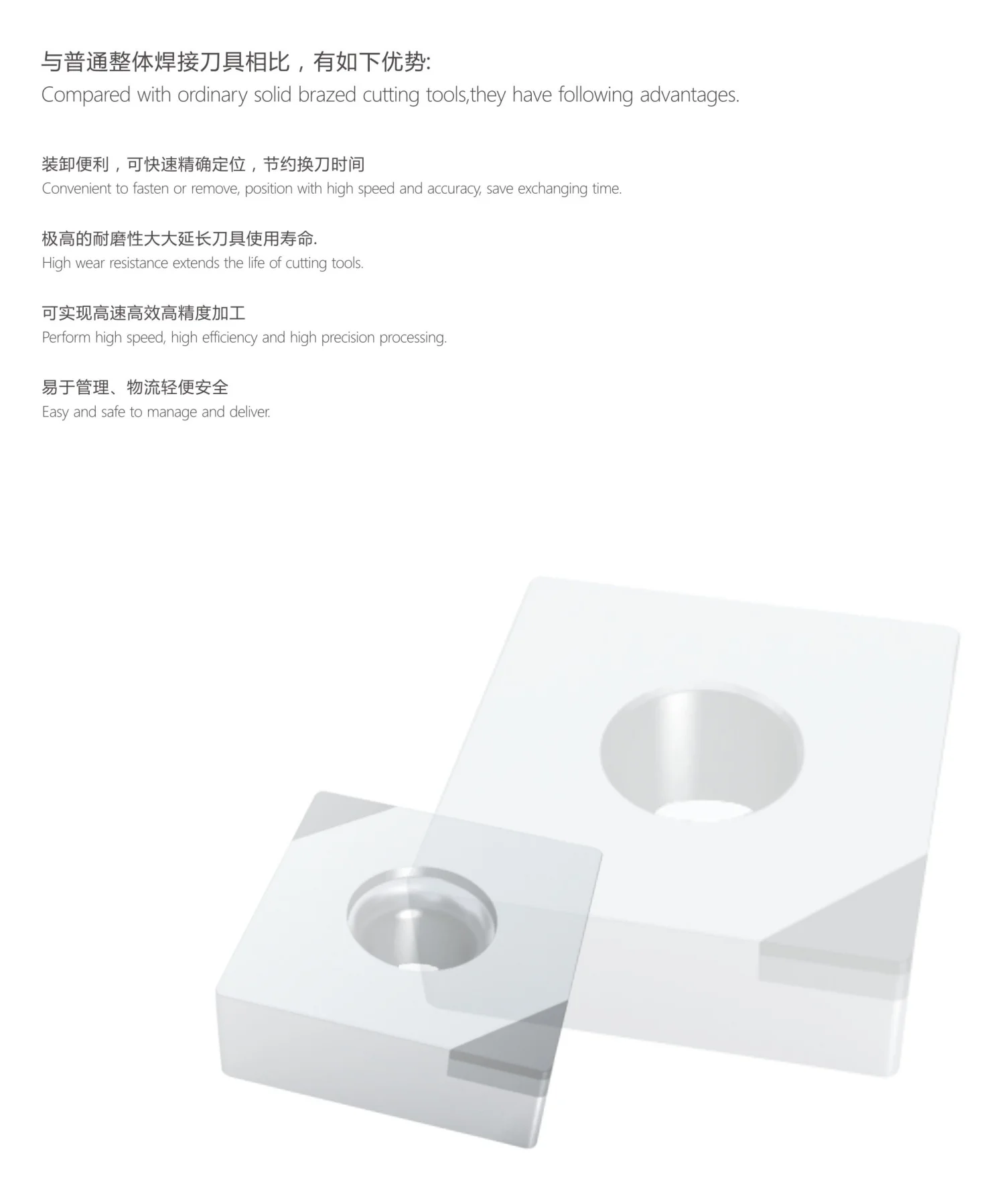 High quality and durable PCD CBN blade Carbide turning blade CNC RTS SNGA SNMG for steel cast iron