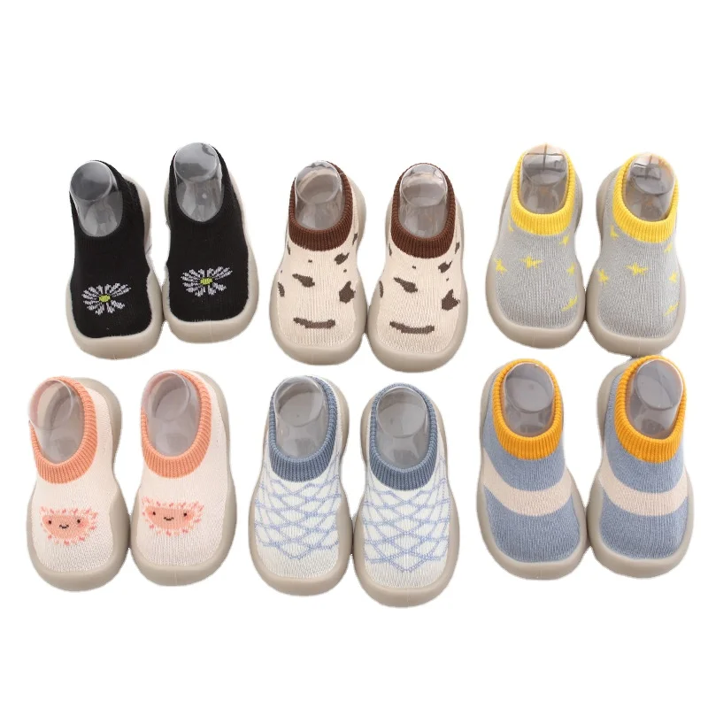 XIANGHUI Spring, summer and autumn thin baby shoes socks soft sole toddler shoes socks non-slip shoes socks