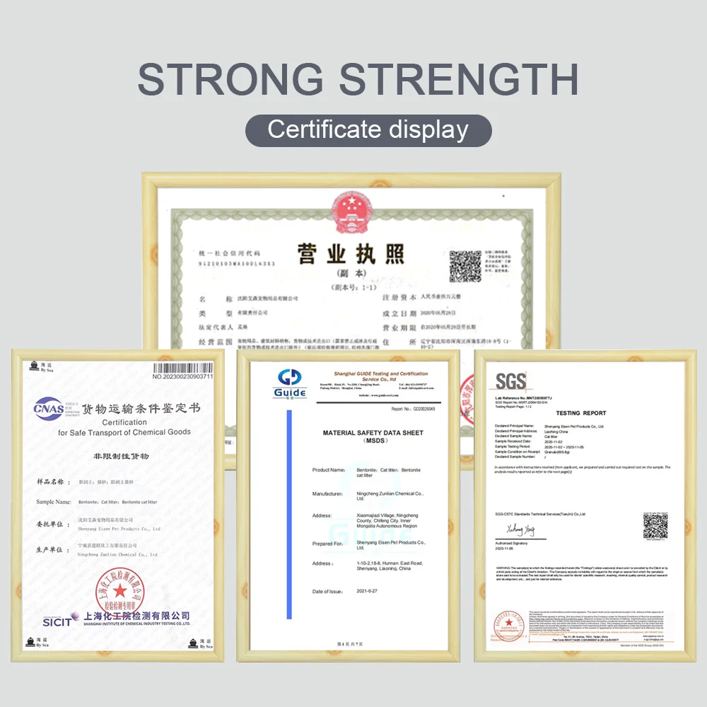 Strong Clumping Deodorization 100% Sodium 5L 10L 25L Bentonite Clay Cat Litter