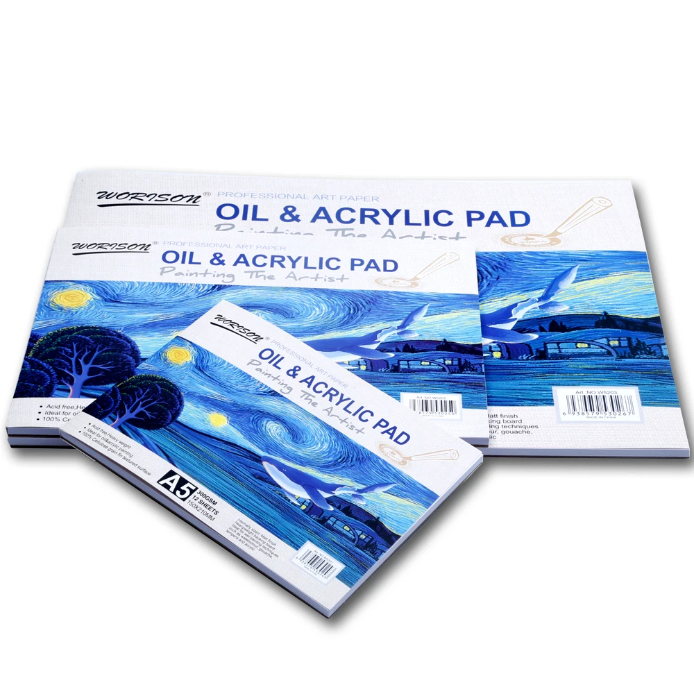 Hot Selling A4 A3 Sketch Pad 300g Art Drawing 12 Sheets Sketchbook Marker Pen Drawing Paper Pad