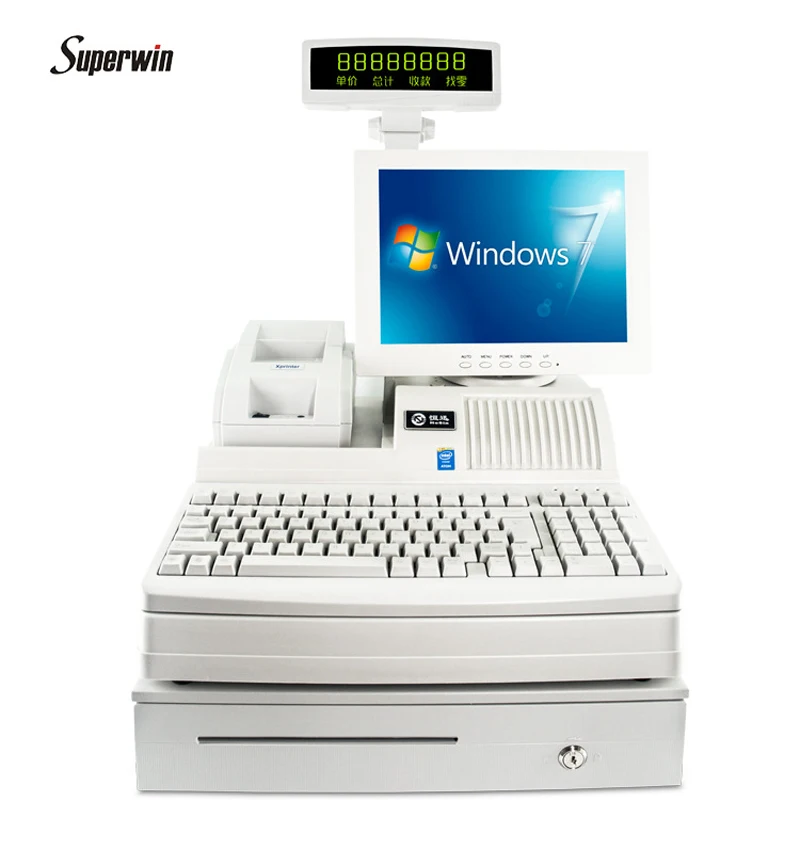 CY-3000 All in one smart Pos Machine desktop pos cashier machine cash register for retail shop