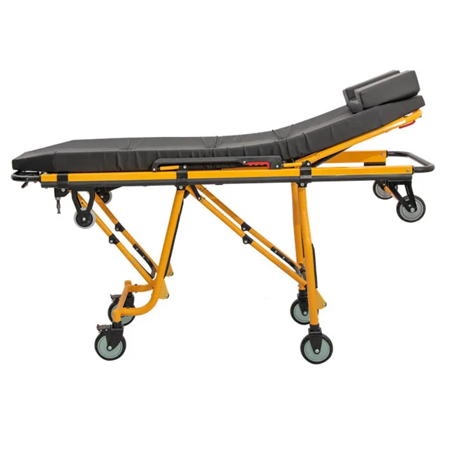 WSX-A8 Factory price stretcher bed hospltal stretchers, automatic loading stretcher ambulance aluminum alloy