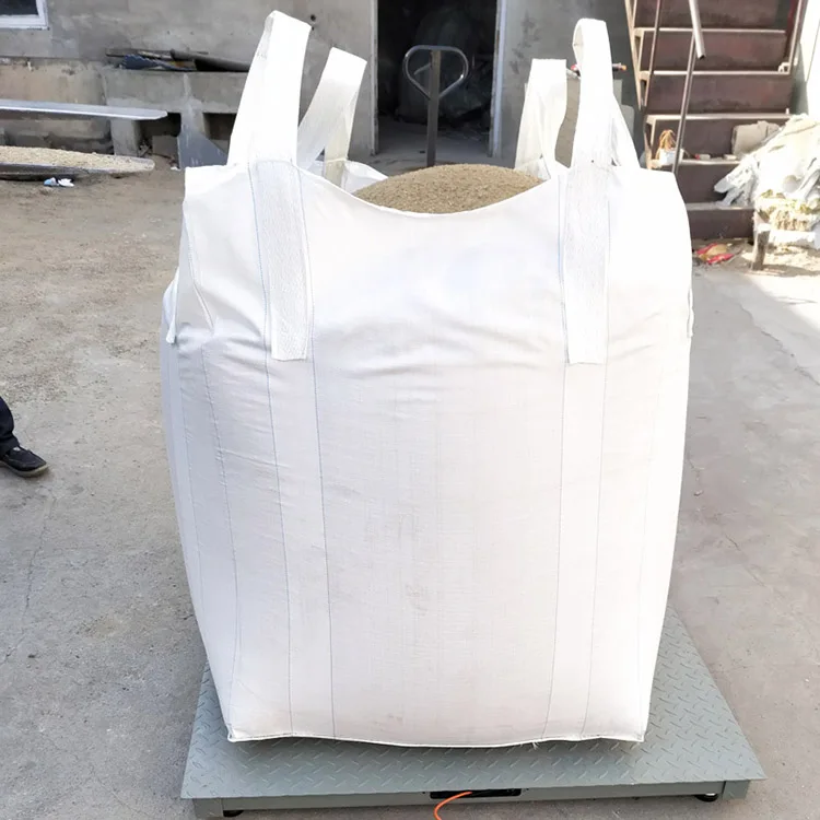 1ton 1.5ton PP big bag packaging pp jumbo bags for sand , building material , chemical, fertilizer, flour