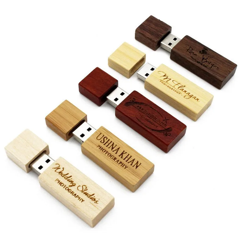 Custom Wooden Pendrive  usb 2.0 3.0 memory stick 128gb external storage flash drive