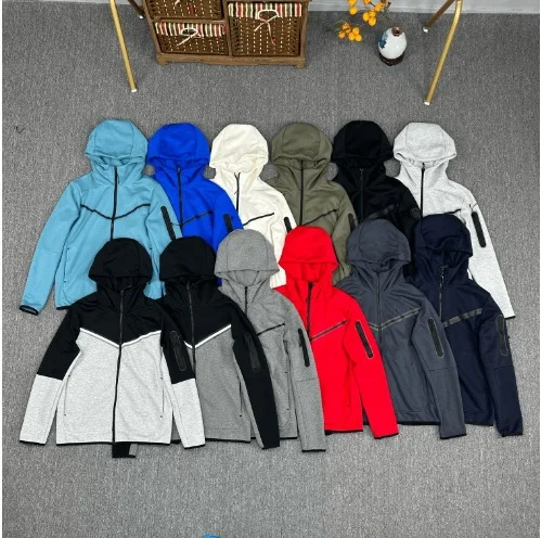 High Quality Teen Tech Fleece Thick Man Tech Sports Pants Tracksuits Bottoms Tech fleece Sportswear Jacket Space Cotton Trousers