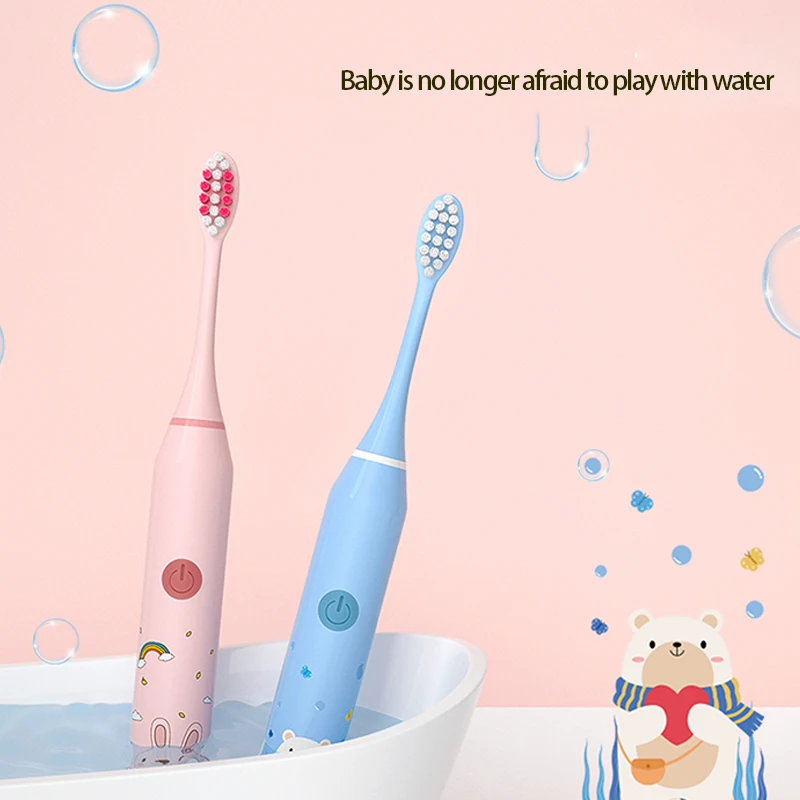 Rechargeable Toothbrush Cartoon Children Toothbrushes For 3-15 Year Old Kids