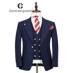 Идеальное качество, шерстяная ткань, приталенный мужской костюм, мужские длинные костюмы для продажи