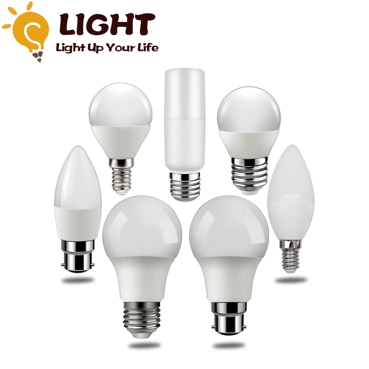 Popular Bulb 2021 Focos High Brightness LED Bulb 5W 7W 9W E14 E27 B22 3000K 6000K Lamp For Home Office Interior Decoration