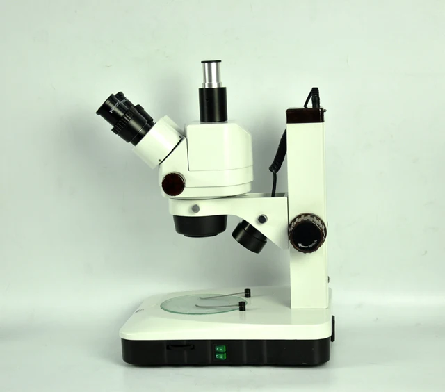 YUJIE YJ-T102B LED Lamp 7X-45X Binocular Zoom Stereo Microscope 45 With Spring Clips