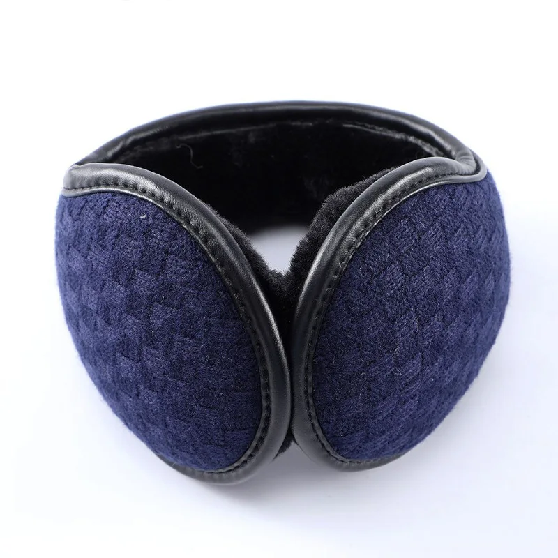 Прочные шерстяные вязаные осенне-зимние однотонные Наушники унисекс 5 цветов с защитой от холода