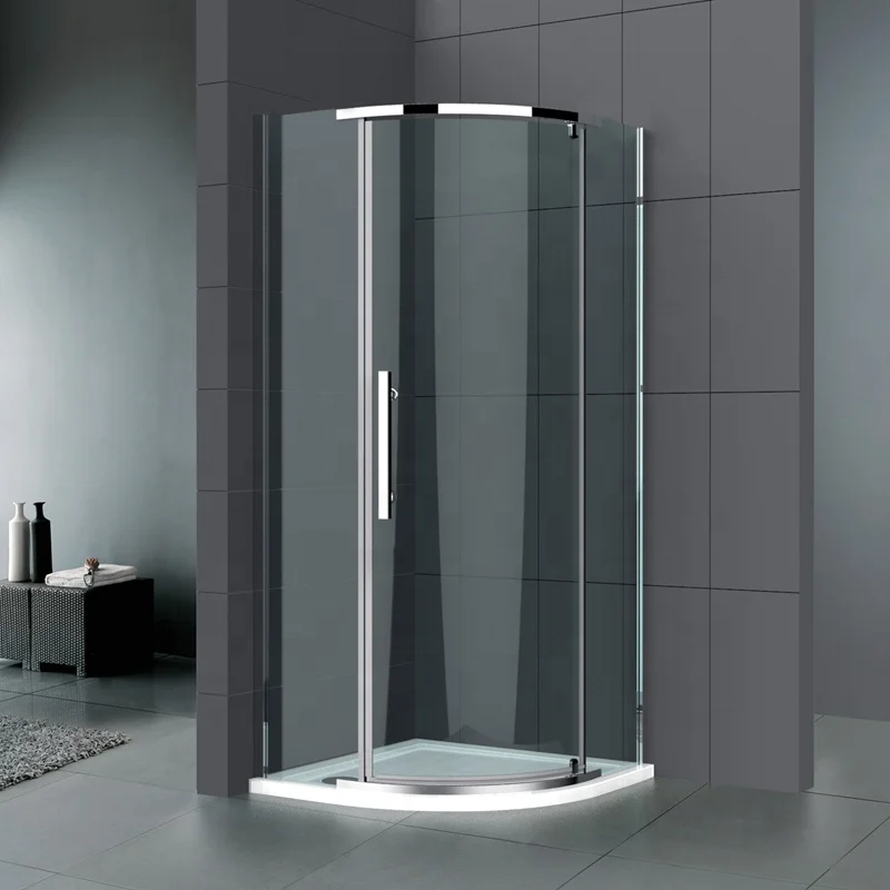 Bathroom shower room Bathroom Single 10 mm Obscure Glass Frameless Sliding Shower Enclosure Shower Door