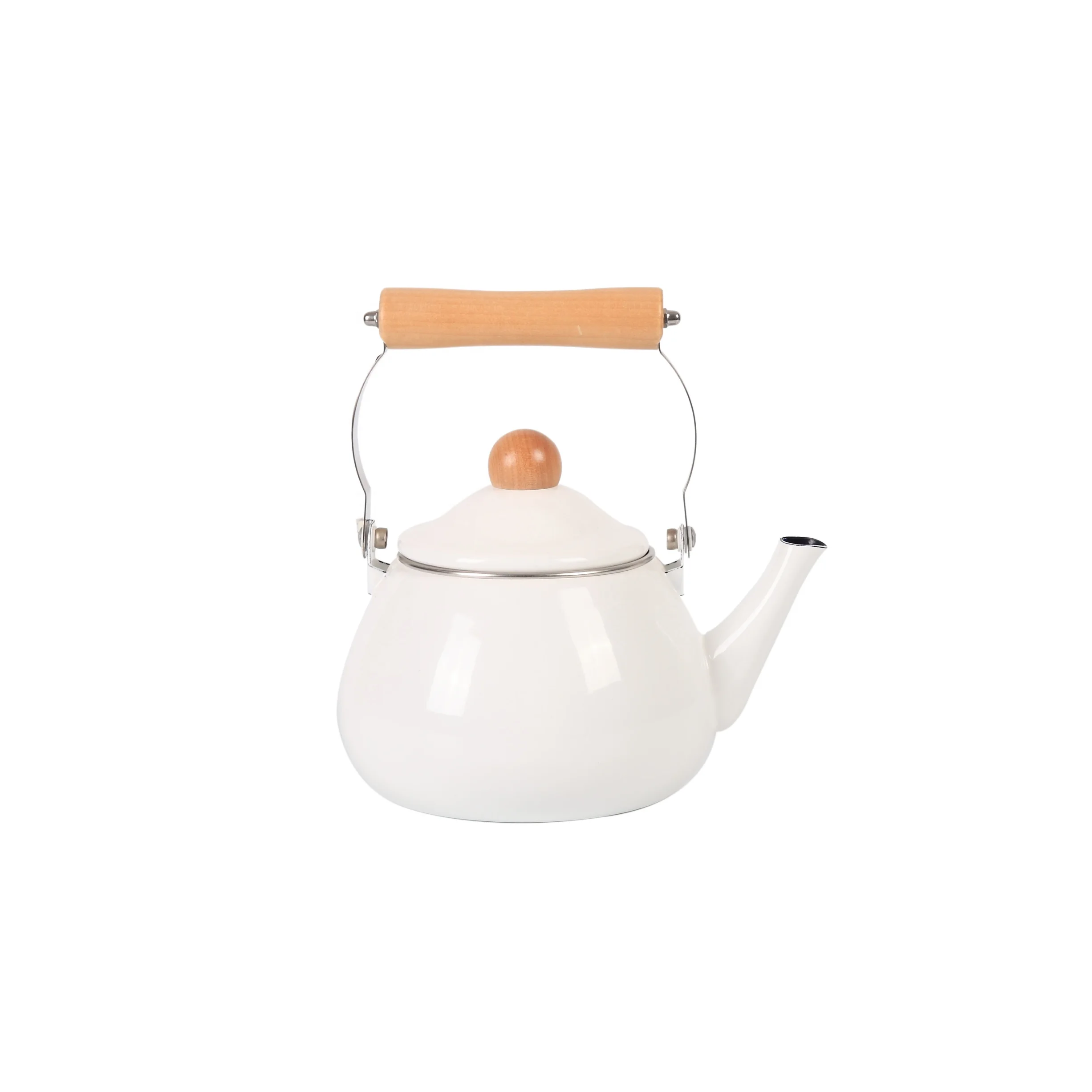 Custom Color Electric Boiling Water Enamel Kettle Carbon Steel Water Pots Coffee Kettles Enamel Coating