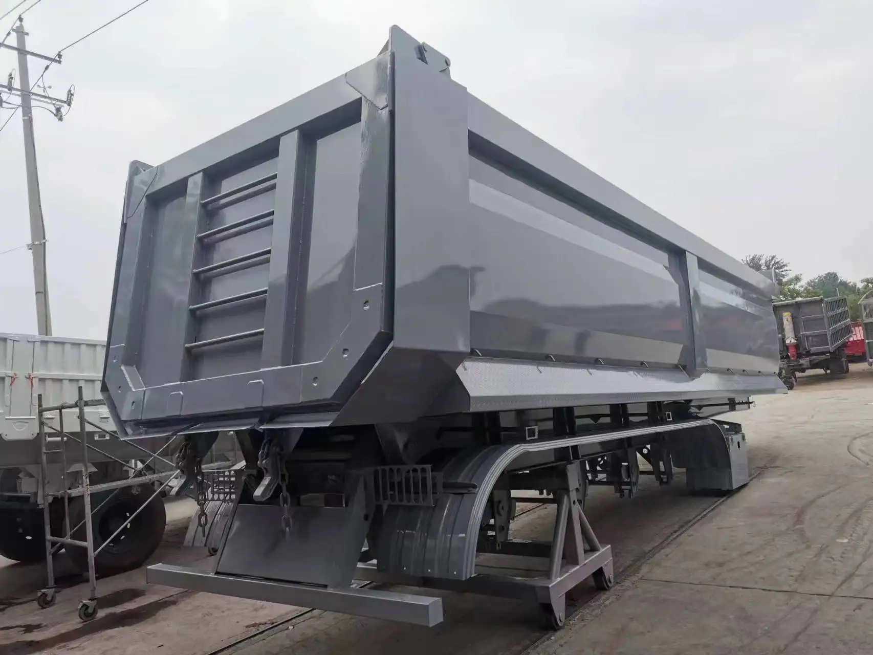 Dump Semi Truck Trailer Manufacturers best-selling and dump transport semi trailer semi-trailer made in China