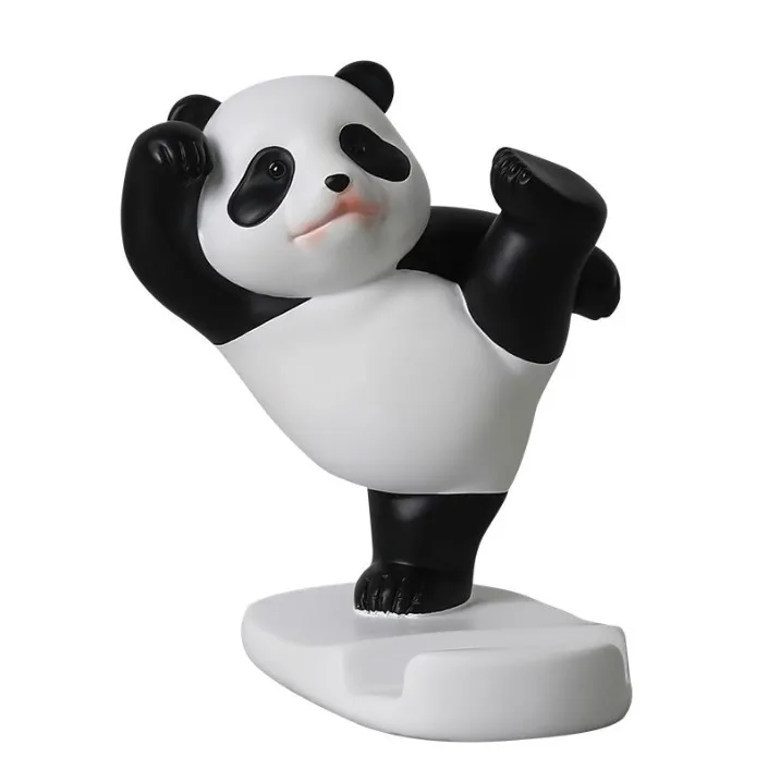 creative panda Cell Phone Stand for Desk Phone Holder Dock for Table, Desktop, Office, Compatible with most of mobiles and Pad