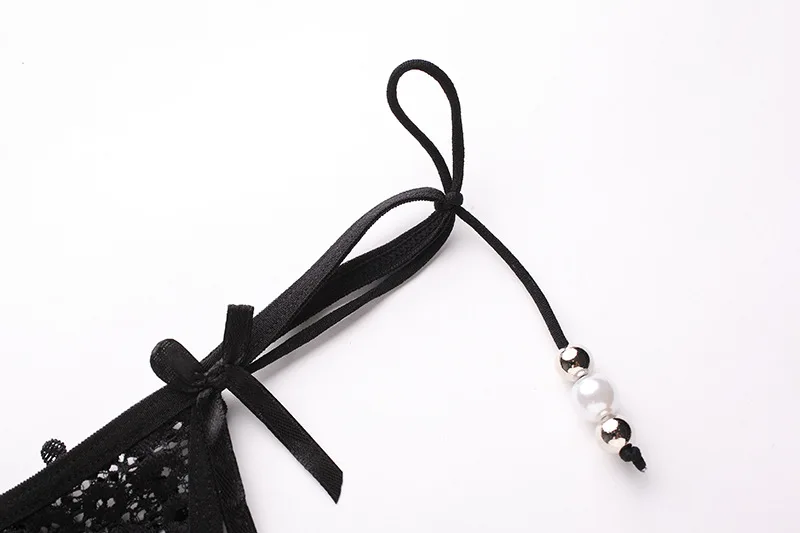 new design side tie open girls sexy lace underwear for big girls