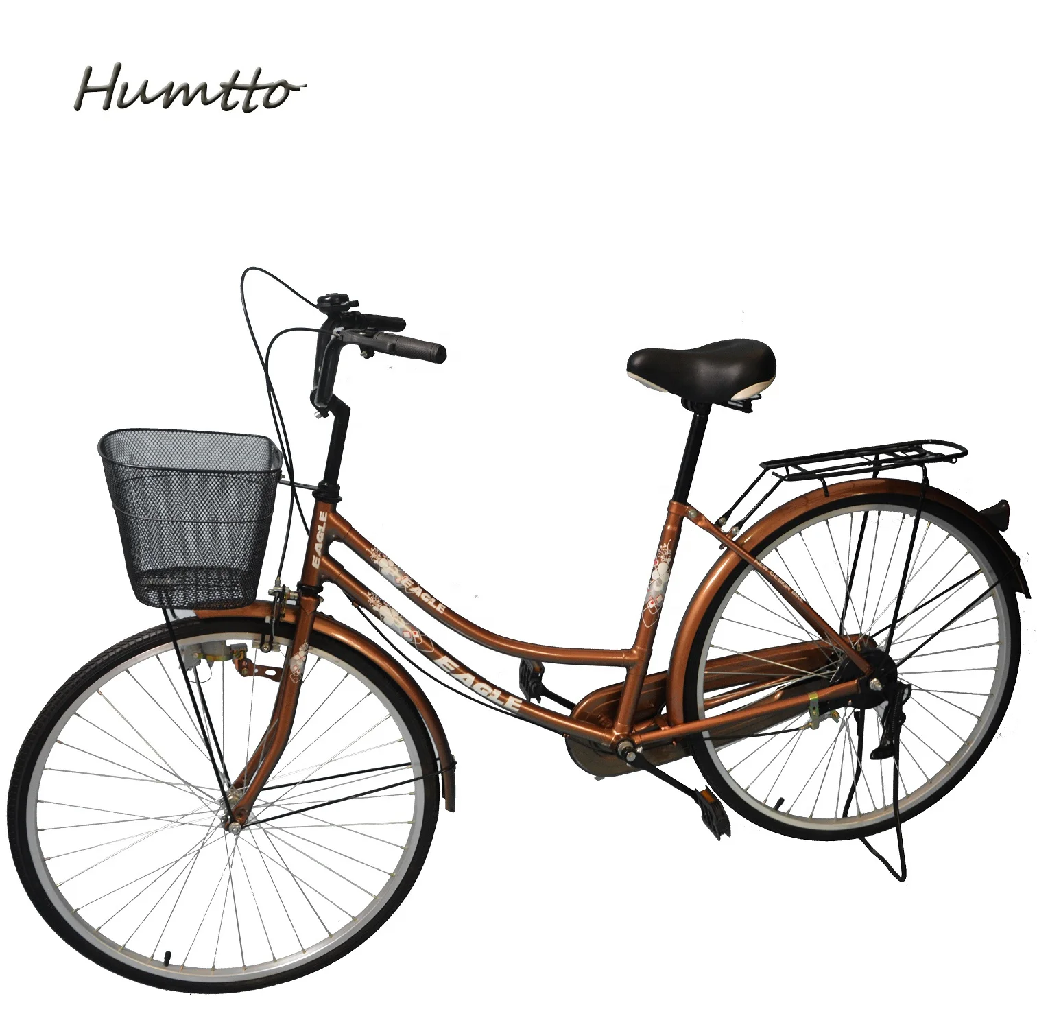 China city fashion Good low price bicycle factory OEM 26 inch single speed steel frame women lady bicicletas city bike bicycle