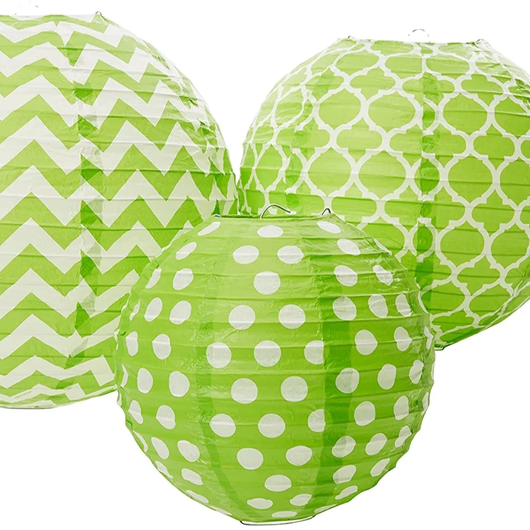 craft supplies cheap blue and white party yellow chinese diy paper lanterns bulk