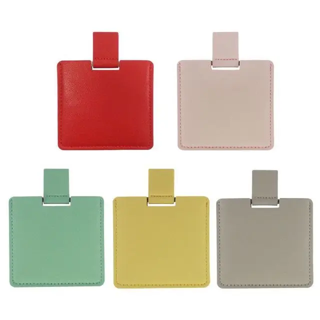 professional Customize logo Metal beauty mirror portable stainless steel small portable gift makeup mirror