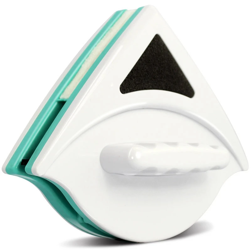 3-8mm glass triangle shape double faced window washer magnetic glass cleaner