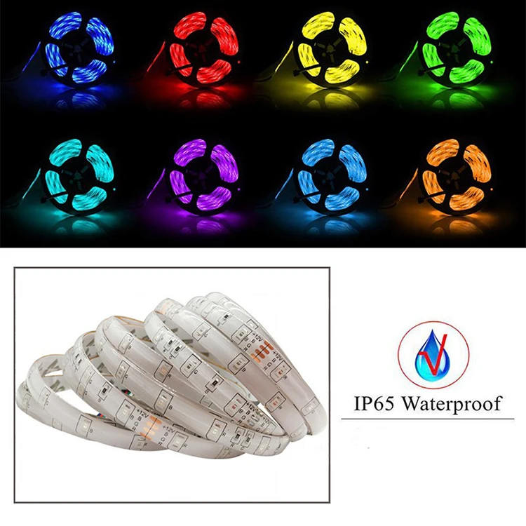 smart multi color rgb led strip light usb 5v flexible remote Bluetooth APP Control 2m 5m 5050 rgb led pixel strip lights