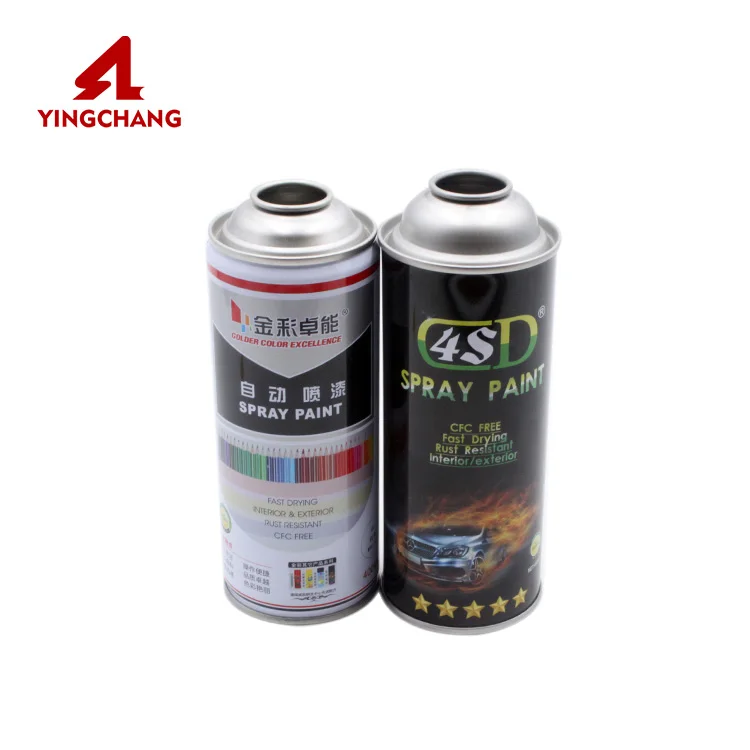 2023 Manufacturer factory pepper tin aerosol can graffiti empty spray paint can tinplate metal can
