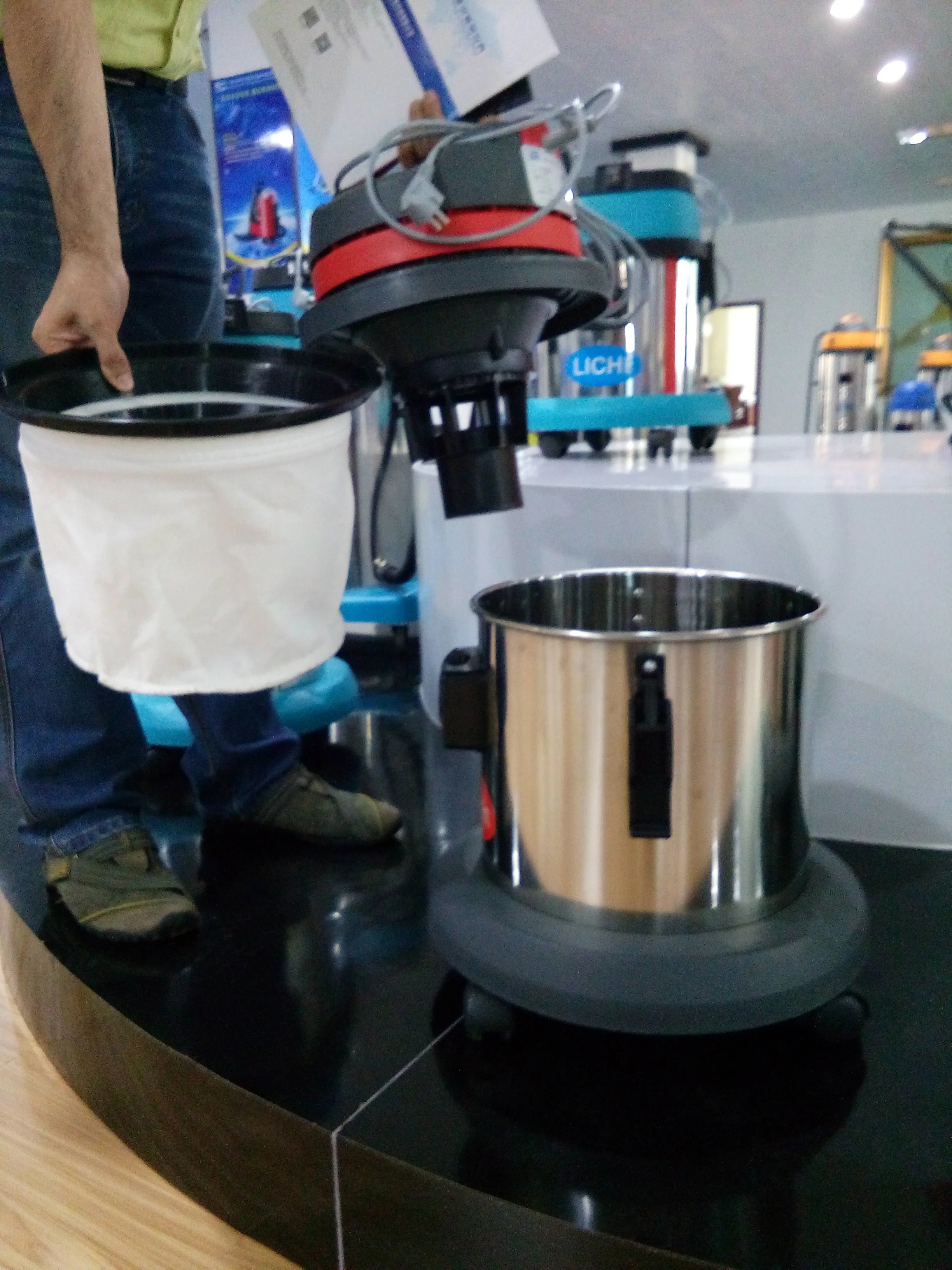 HaoTian HT15 stainless steel 15L wet and dry vacuum cleaner