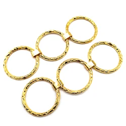 Wholesale Simple Three Ring Gold Plated Metal Bikini Connector Buckle For Swimwear Accessories