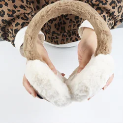 Electric storage heating High Quality Cold winter warmly foldable ears muffs custom fashionable fleece ear warmer earmuff