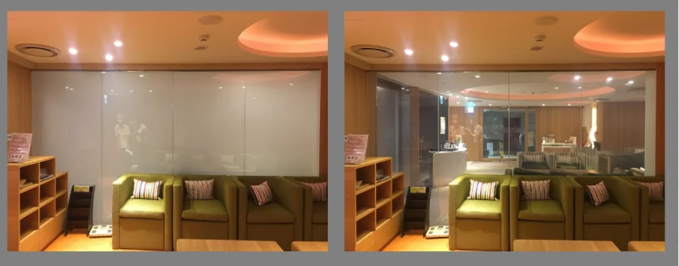 A4 Size Sample Switch Glass Film Smart Glass Film Switchable PDLC Film